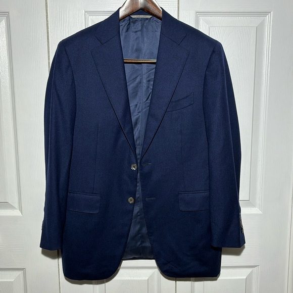 Canali Navy Blazer 40R - Picture 1 of 6